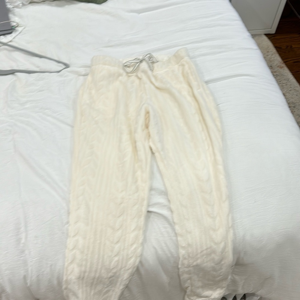 Really fluffy sweatpants.